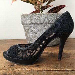 Antonio Melani Ceyla Black Sparkling Pumps Size 8
